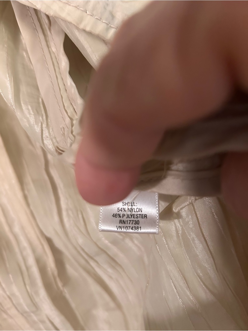 Isaac Mizrahi for Target Cream Textured Tie-Waist Trench Coat M - Picture 8 of 9